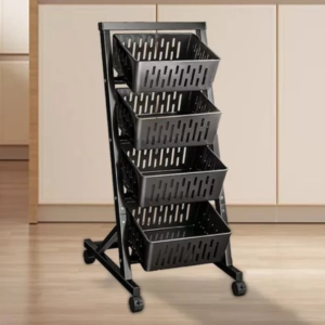 Estante de almacenamiento de 4 canastillas